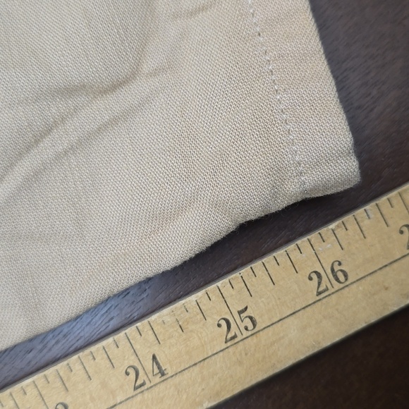 J. CREW Women's M Beige Cropped Pants Elastic Waist Relaxed Fit Linen Blend - Picture 6 of 8